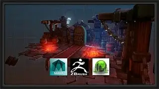 Stylized Dungeon Environment by 3dmotive - Maya/ZBrush