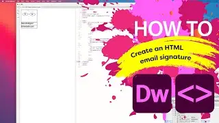 How to create an HTML email signature in Adobe® Dreamweaver® // Real life example with FREE DOWNLOAD
