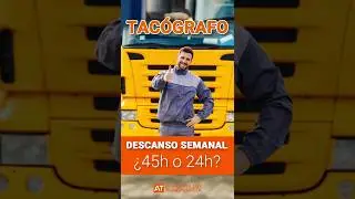 Duda tacógrafo: ¿descanso de 24h o 45h? #tacografo #ley #transporte #camion