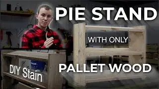 DIY Pie Stand from crappy pallet wood