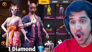 Free Fire Only 1 Diamond Store 😱 All Emote & Rare Itam Only 1 Diamond 😨- Garana Free Fire