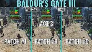 Baldur's Gate 3 - Patch 5 - Act 3 - RTX 3070 - Benchmark - 1440p