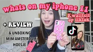 ★ WHATS ON MY IPHONE 11 + REVIEW & MIM AMSTERDAM CASE UNBOXING ★ (Dutch) - MyrthexStar