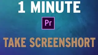 How to Take a Screenshot | Adobe Premiere Pro | How To Adobe