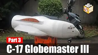 Build Not So Giant C-17 Globemaster III Foam RC Plane : Part 3