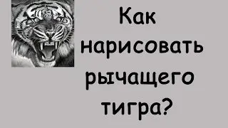Как нарисовать рычащего ТИГРА?