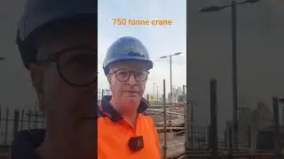 Bridge deck installation.