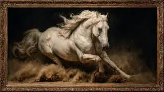 Royal Horse Old Money Tv Art | Luxurious art Screensaver Display for Home Decor