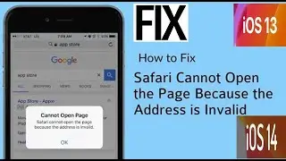 Safari Cannot Open the Page Because the Address is Invalid when Update or Download Apps on iPhone