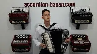 Old Russian Bayan Belarus Button Accordion tuned by musical workshop Harmony