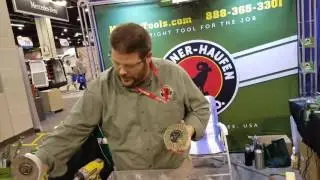 Diamond angle grinder wheel demo cuts, cast iron, stainless steel, aluminum tile and much more