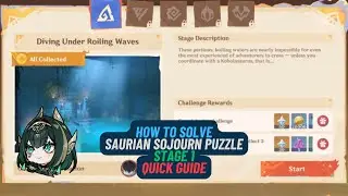 Saurian Sojourn Puzzle Stage 1  - Quick Guide | Genshin Impact Nod Krai 