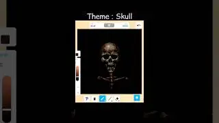 Theme : Skull #roblox #art #drawing #paintgame #illustration #games #shorts