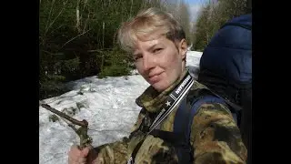 Одиночный поход с ночевкой в лесу. 31 марта 2021г.