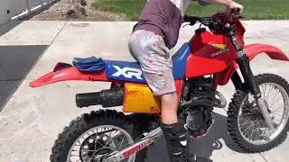 1984 XR350 startup and walk around