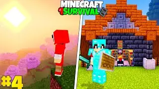 "EXPLORING" And Crafting "DIAMOND ARMOR"😍 In Minecraft Survival Part-4 [HINDI]