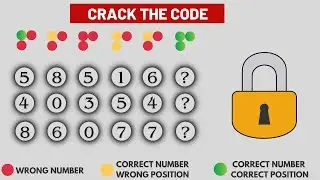 Crack the code Number lock puzzle | Fun Brain Teasers and Riddles