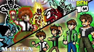 M.U.G.E.N - Ben 10 (Carnitrix) Vs Ben 10 (Classic, Ultimate Alien, Omniverse, 10K)