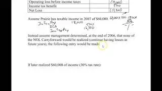 Taxes 9 - Net Operating Losses