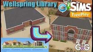 The Sims Freeplay- Sim Springs Part 4: Wellspring Library Walkthrough [Sandy Suburbs]