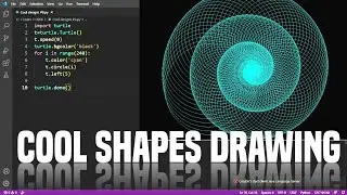 Cool Shapes Drawing #9 | Python turtle | Python for beginners