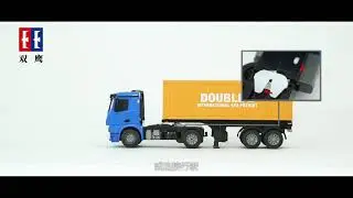 Large Size RC Mercedes-Benz Arocs Container Truck, Toy Car,  Truck Trailer Scale Model