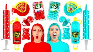 Red Food vs Blue Food Challenge | Awesome Kitchen Hacks by RaPaPa Challenge