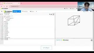 How to draw cube in python | Turtle python 