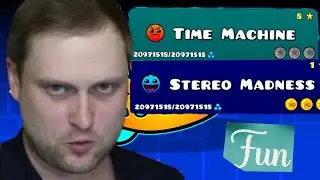 Куплинов проходит Stereo Madness и Time Machine :Куплинов ; Geometry Dash