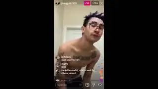 Yunggoth Dying His Hair Purple on Instagram Live (11-12-19)