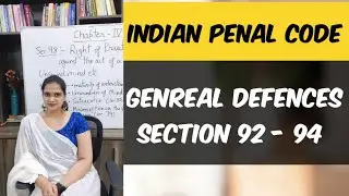 Chapter 4 IPC | Section 92-94 IPC | General Exceptions IPC