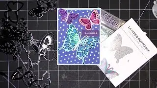 Diamond Press Layered Butterflies Stamps & Dies Review Tutorial! Discount Code in Description Box!