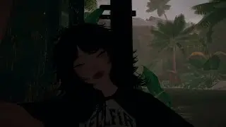 VRchat ASMR | relaxing rainy jungle, join me 1 Hour