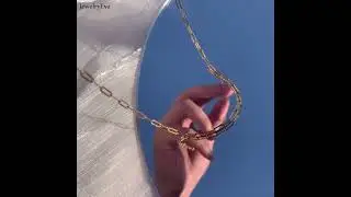 JewelryEva Paperclip Chain Necklace Choker 14K Gold Filled