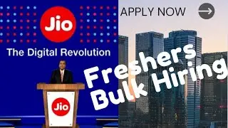 Bulk hiring of engineers | Reliance Jio | Freshers | No Experience required | How to apply