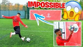 IMPOSSIBLE HOLE IN THE GOAL CHALLENGE! ⚽️😱