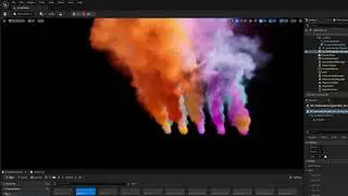 UE5 Preview 2 - Niagara Fluid with ConstantQ -Color