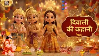 दिवाली की कहानी |Diwali Story in Hindi for Kids |Ramayana Story |दीपावली कथा|  @AppyBuds #diwali