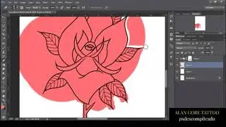 Timelapse de um projeto de tatuagem @alangoretattoo