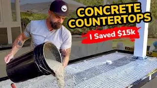 Concrete Countertops the Easy Way || Way Cheaper Than Stone