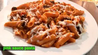 ITALIAN PINK SAUCE PASTA. Easy Restaurant style. White Sauce Red Sauce Pasta.chef deepak