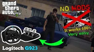 How to setup a Steering Wheel in GTA 5 No Mod with Logitech G923(Any Steering Wheel)