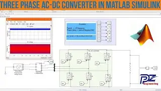 Simulation of Three phase AC to DC Converter in MATLAB / Simulink