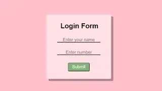 Login Form Using HTML & CSS#css #html