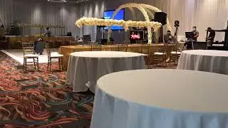 Gala reception set up #shorts