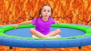 Five Kids The Floor is Lava on the Playground + more Children's Songs and Videos