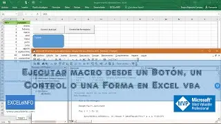 Run a macro from a button, control, or shape in Excel VBA
