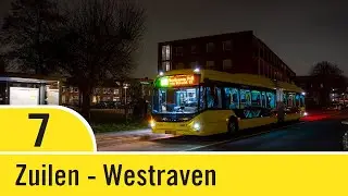 [4K] Bustraject | Lijn 7 | Zuilen-Noord - P+R Westraven (Heuliez GX437)