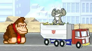 Optimus Primal vs Donkey Kong: Sprite Animation!