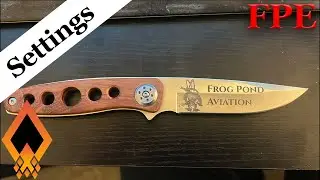Engraving a Knife with a 60W MOPA Fiber Laser